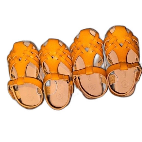 2 Cat & Jack Toddler Ella Sandals | Cognac Size 5T | NWT - Picture 1 of 3